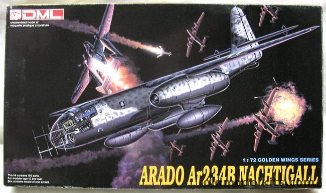 DML 1/72 Arado Ar-234B Nachtigall - BAGGED, 5012 plastic model kit